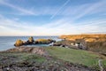 Kynance cove and beach on the lizard peninsular Cornwall Royalty Free Stock Photo