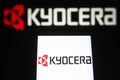 Kyocera Corporation logo Royalty Free Stock Photo