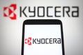 Kyocera Corporation logo Royalty Free Stock Photo