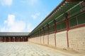 Kyongbok palace korea beautiful landscape Royalty Free Stock Photo