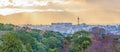 Kyoto Aerial View from Kiyomizudera Temple Royalty Free Stock Photo