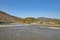 Kyoto Arashiyama - Katsura river side view - Kyoto Japan Royalty Free Stock Photo