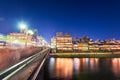 Kyoto, Japan along the Kamo River Royalty Free Stock Photo