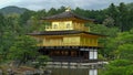 KYOTO, JAPAN - APRIL, 15, 2018: a close view of kinkaku-ji, also known as golden pavilion, in kyoto