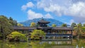 Heian Jingu Garden during full bloom cherry blossom in Heian Shrine, Kyoto, Japan Royalty Free Stock Photo