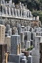 Japanese cemetery Royalty Free Stock Photo