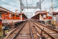 Keihan Fushimi Inari railway station in Kyoto, Japan Royalty Free Stock Photo