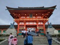 The main gate of the Fushimi Inari Temple in Kyoto