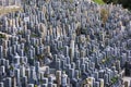 Kyoto, Japan in Higashi Otani Cemetery Royalty Free Stock Photo