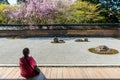 Ryoan-ji Temple at springtime Royalty Free Stock Photo