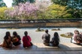 Ryoan-ji Temple at springtime