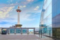 Kyoto Tower completed in 1964 it\'s the tallest structure in Kyoto stands atop a 9-story building,