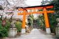Ujigami shrine at spring in Kyoto, Japan Royalty Free Stock Photo