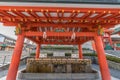Temizuya or Chozuya (water ablution pavilion) of Fushimi Inari Taisha Shinto Shrine.