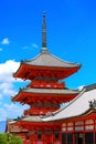 World heritage site , Historic Kiyomizudera temple in Kyoto, Japan