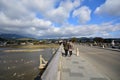 KYOTO, JAPAN - December 6, 2016 ; Togetsukyo Bridge