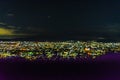 Night Scene Aerial View, Kyoto, Japan Royalty Free Stock Photo