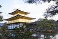 KYOTO, JAPAN - January 29: Old Japanese golden castle,