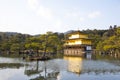 KYOTO, JAPAN - January 29: Old Japanese golden castle,