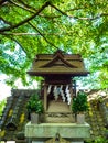 KYOTO, JAPAN - JULY 05, 2017: Close up of a stylized japanesse temple in Kyoto