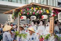 Gion Matsuri Festival, Hanagasa Junko Parade. Kyoto, Japan. Royalty Free Stock Photo