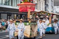 Gion Matsuri Festival, Hanagasa Junko Parade. Kyoto, Japan. Royalty Free Stock Photo