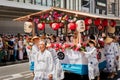 Gion Matsuri Festival, Hanagasa Junko Parade. Kyoto, Japan. Royalty Free Stock Photo