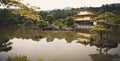 Kyoto, Japan - 24 July 2016. Kinkaku-ji, Rokuon-ji  literally `Temple of the Golden Pavilion` buddhist temple in Kyoto. Royalty Free Stock Photo