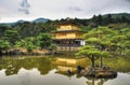 Kyoto, Japan - 24 July 2016. Kinkaku-ji, Rokuon-ji literally `Temple of the Golden Pavilion` buddhist temple in Kyoto. Made in HD Royalty Free Stock Photo