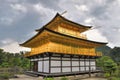 Kyoto, Japan - 24 July 2016. Kinkaku-ji, Rokuon-ji literally `Temple of the Golden Pavilion` buddhist temple in Kyoto. Made in HD