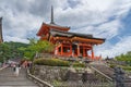 Kyoto, Japan - 3 July 2018: Kiyomizu dera temple , famous sightseeing landmark Royalty Free Stock Photo