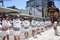 Kyoto, Japan - July 17, 2011: Participants of Gion Festival Gio