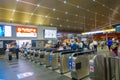 KYOTO, JAPAN - JULY 05, 2017: People hurry at Keihan Railway Station in Kyoto, Japan. Keihan Railway company was founded Royalty Free Stock Photo