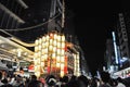 KYOTO, JAPAN - JULY 15, 2011: A portable shrine covered in red a