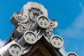 Roof at Nison-in Temple in Kyoto, Japan. It was first built between the years 834-848 by the Emperor