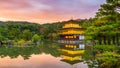 Kyoto, Japan at Kinkaku-ji, The Temple of the Golden Pavilion