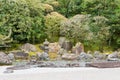 Crane and Turtle Garden TsuruKame no Niwa at Konchi-in Temple in Kyoto, Japan. The Garden built in