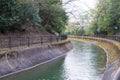 Lake Biwa Canal Biwako Sosui in Yamashina, Kyoto, Japan. Lake Biwa Canal is a waterway in Japan Royalty Free Stock Photo