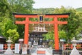 Matsunoo-taisha Shrine in Kyoto, Japan. it`s said Matsuno`o Taisha was founded in 701 Royalty Free Stock Photo