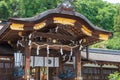 Matsunoo-taisha Shrine in Kyoto, Japan. it`s said Matsuno`o Taisha was founded in 701 Royalty Free Stock Photo