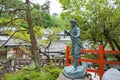 Miyamoto Musashi Statue at Hachidai-Jinja Shrine in Kyoto, Japan. Miyamoto Musashi 1584-1645 was a