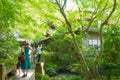 Rurikoin Villa in Kyoto, Japan. a famous Tourist spot
