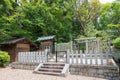 Tomb of Empress Kenshi in Fushimi, Kyoto, Japan. Fujiwara no Kenshi 1057-1084 was empress-consort