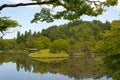 Upper Garden at Shugakuin Imperial Villa Shugakuin Rikyu in Kyoto, Japan. Royalty Free Stock Photo