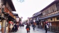 Yasaka or Gion Shrine. Yasaka Shrine is one of the most famous shrines in Kyoto between Gion District and Higashiyama District. Royalty Free Stock Photo