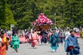 Aoi Matsuri ( Aoi Festival ). Historical parade from the Heian Period. Kyoto, Japan Royalty Free Stock Photo