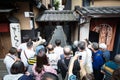 Paparazzi Chasing Geisha in Kyoto Japan