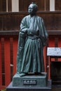 Kyoto, Japan - May 19, 2017: Statue of a japanese samurai warrior