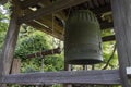 Kyoto, Japan - May 20, 2017: Temple bell at the Senko-ji, a 400-year-old temple