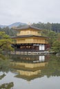 Rokuon-ji Buddhist temple the Golden Pavilion, Kinkakuji in Kyoto, Japan Royalty Free Stock Photo